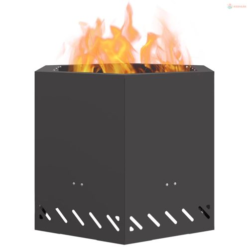 Füstmentes Tűzhely Fekete 58 x 58 x 51 cm Acél