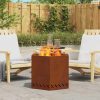 Füstmentes Tűzhely Barna 58 x 58 x 51 cm Időjárásálló acél