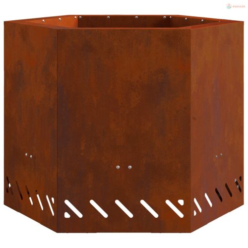 Füstmentes Tűzhely Barna 58 x 58 x 51 cm Időjárásálló acél