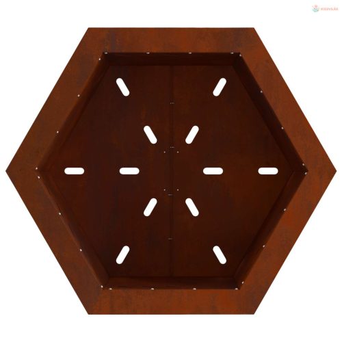 Füstmentes Tűzhely Barna 58 x 58 x 51 cm Időjárásálló acél