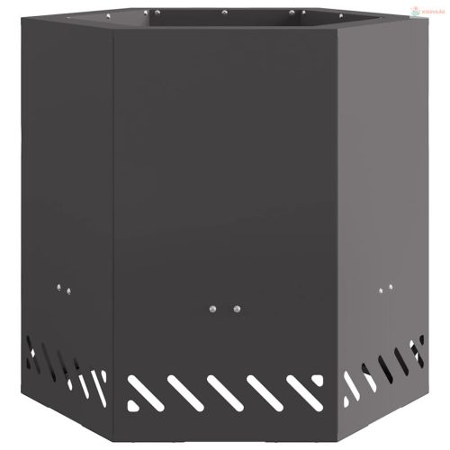 Füstmentes Tűzhely Fekete 48 x 48 x 51 cm Acél
