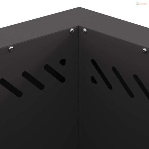 Füstmentes Tűzhely Fekete 48 x 48 x 51 cm Acél