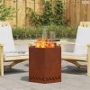 Füstmentes Tűzhely Barna 48 x 48 x 51 cm Időjárásálló acél