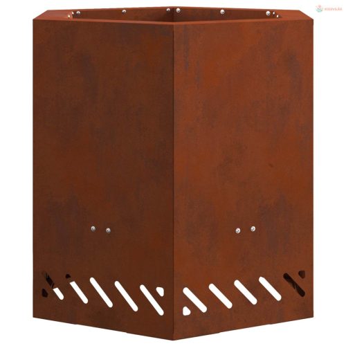Füstmentes Tűzhely Barna 48 x 48 x 51 cm Időjárásálló acél