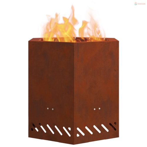 Füstmentes Tűzhely Barna 48 x 48 x 51 cm Időjárásálló acél