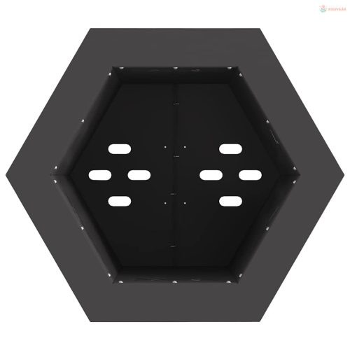 Füstmentes Tűzhely Fekete 38 x 38 x 51 cm Acél