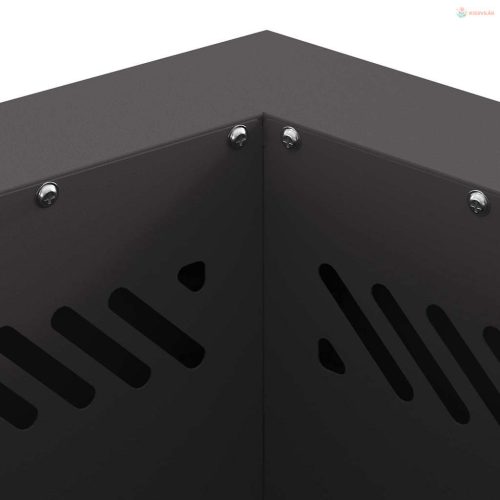 Füstmentes Tűzhely Fekete 38 x 38 x 51 cm Acél