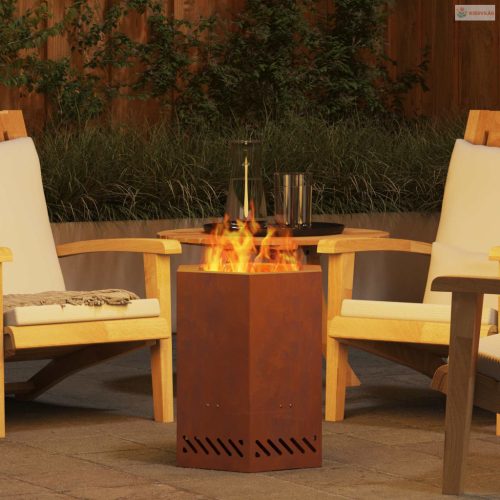 Füstmentes Tűzhely Barna 38 x 38 x 51 cm Időjárásálló acél