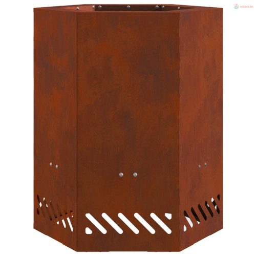 Füstmentes Tűzhely Barna 38 x 38 x 51 cm Időjárásálló acél