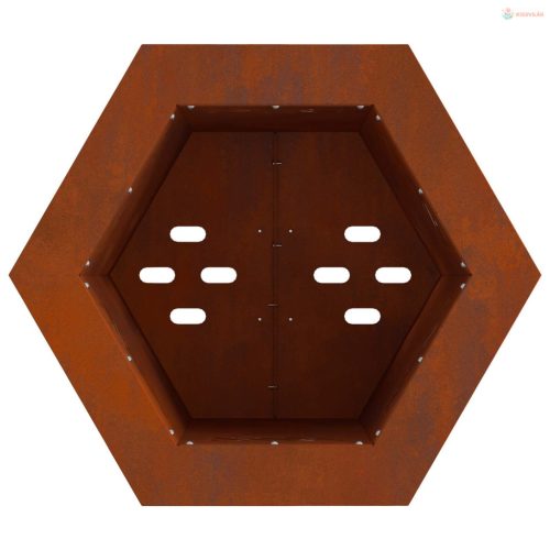 Füstmentes Tűzhely Barna 38 x 38 x 51 cm Időjárásálló acél