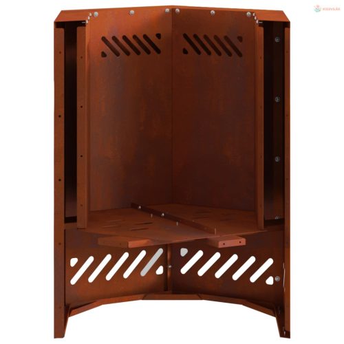 Füstmentes Tűzhely Barna 38 x 38 x 51 cm Időjárásálló acél