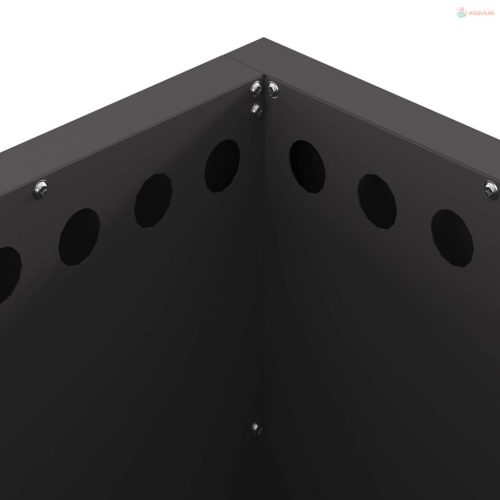 Füstmentes Tűzhely Fekete 48 x 48 x 50 cm Acél