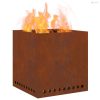 Füstmentes Tűzhely Barna 48 x 48 x 50 cm Időjárásálló acél