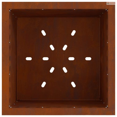 Füstmentes Tűzhely Barna 48 x 48 x 50 cm Időjárásálló acél