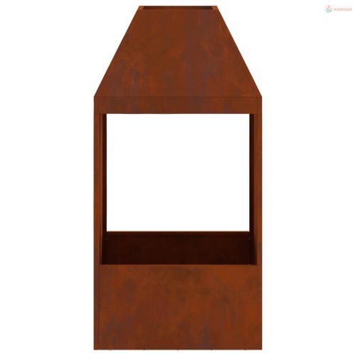 Tűzrakó Barna 50 x 50 x 100 cm Időjárásálló acél