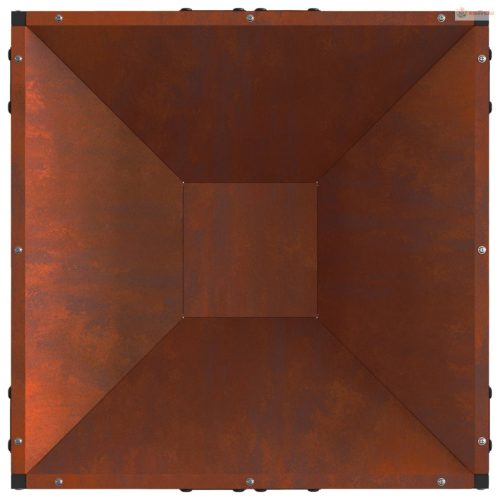 Tűzrakó Barna 50 x 50 x 35 cm Időjárásálló acél