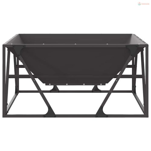 Tűzrakó Fekete 80 x 80 x 40 cm Acél