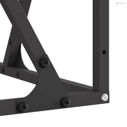 Tűzrakó Fekete 80 x 80 x 40 cm Acél