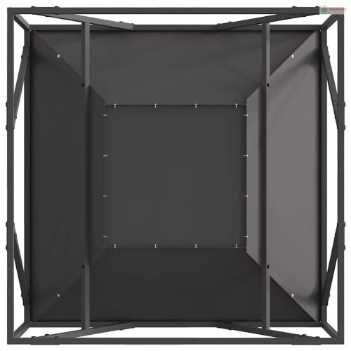 Tűzrakó Fekete 80 x 80 x 40 cm Acél