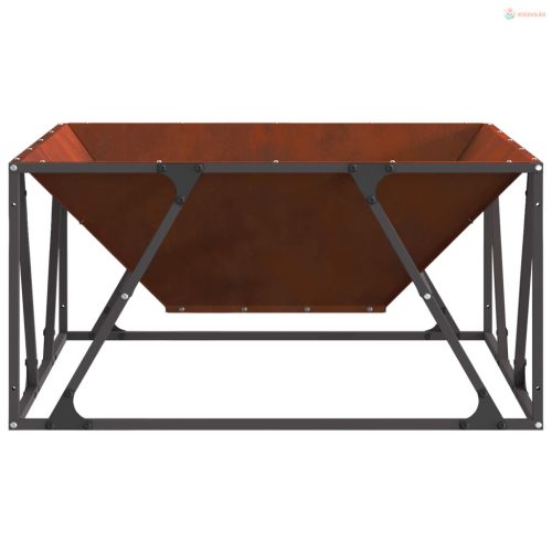 Tűzrakó Barna 80 x 80 x 40 cm Időjárásálló acél