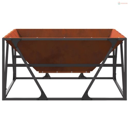 Tűzrakó Barna 80 x 80 x 40 cm Időjárásálló acél