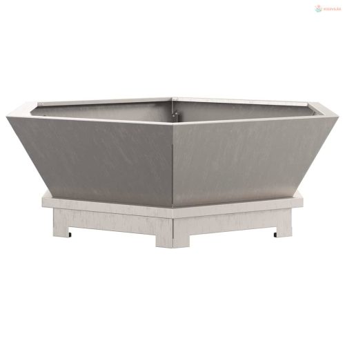 Tűzrakó Barna 75 x 75 x 28 cm Időjárásálló acél