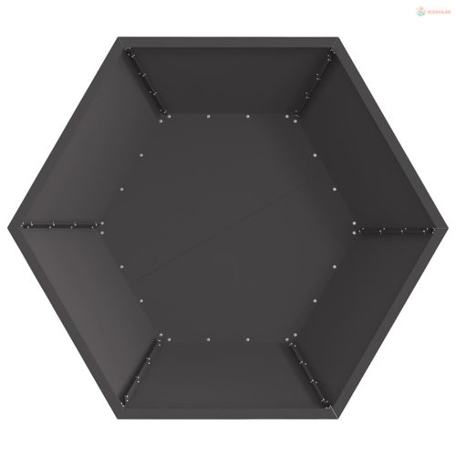 Tűzrakó Fekete 100 x 100 x 28 cm Acél