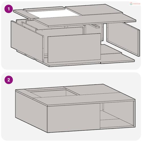 Tűzrakó Fekete 100 x 100 x 30 cm Acél