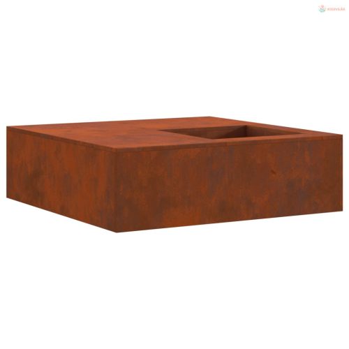 Tűzrakó Barna 100 x 100 x 30 cm Időjárásálló acél