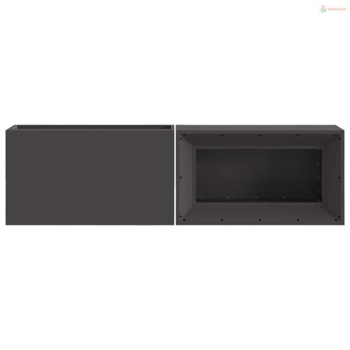 Tűzrakó Fekete 160 x 45 x 35 cm Acél