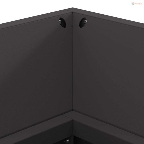 Tűzrakó Fekete 160 x 45 x 35 cm Acél