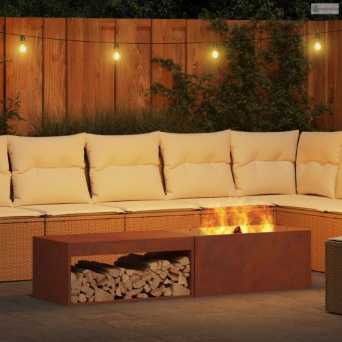 Tűzrakó Barna 160 x 45 x 35 cm Acél