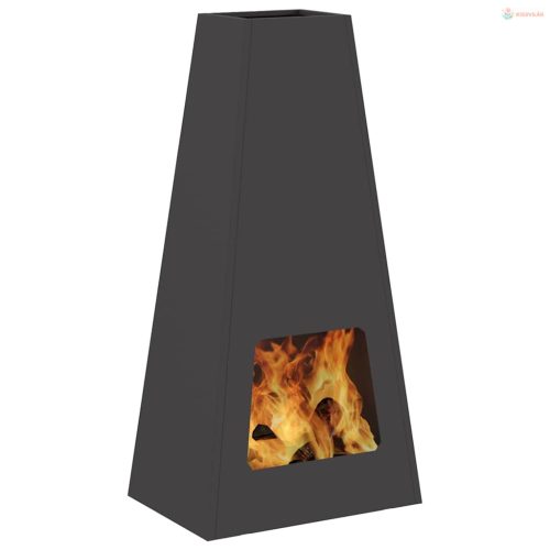Tűzrakó Fekete 50 x 35 x 100 cm Acél