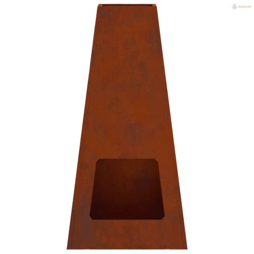Tűzrakó Barna 50 x 35 x 100 cm Időjárásálló acél