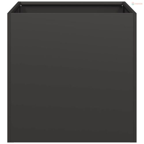 Fekete hidegen hengerelt acél növénytartó 40x40x40 cm