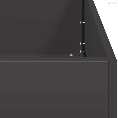 Fekete hidegen hengerelt acél növénytartó 40x40x40 cm