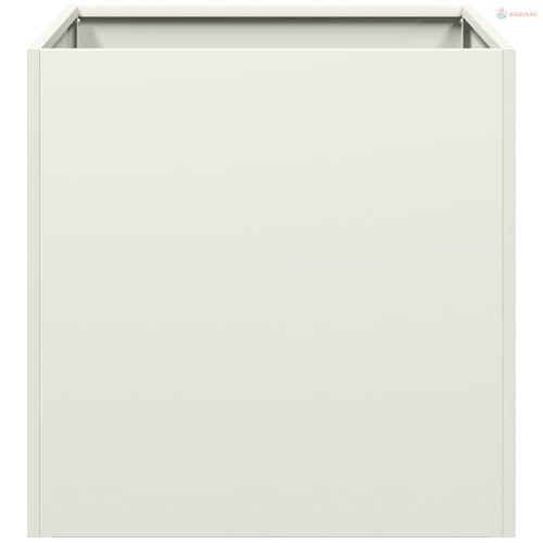 Fehér hidegen hengerelt acél növénytartó 40x40x40 cm