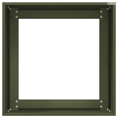 Olívazöld hidegen hengerelt acél növénytartó 40x40x40 cm