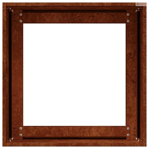 Ültető rozsdás 40x40x40 cm időjárásálló acélból