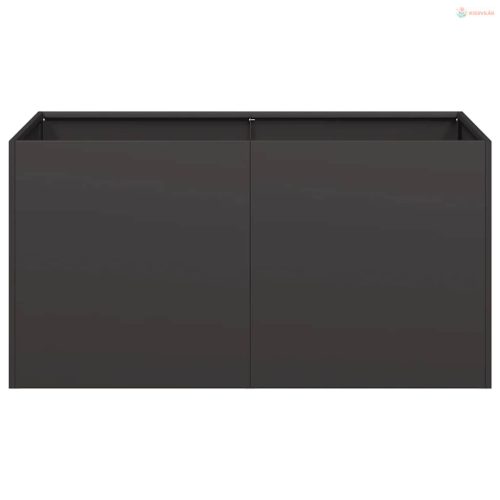 Fekete hidegen hengerelt acél növénytartó 80x40x40 cm