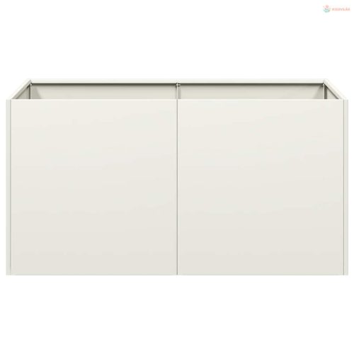 Fehér hidegen hengerelt acél növénytartó 80x40x40 cm