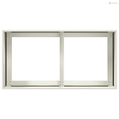 Fehér hidegen hengerelt acél növénytartó 80x40x40 cm