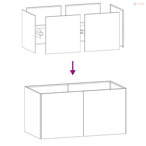 Fehér hidegen hengerelt acél növénytartó 80x40x40 cm