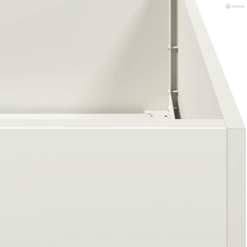 Fehér hidegen hengerelt acél növénytartó 80x40x40 cm