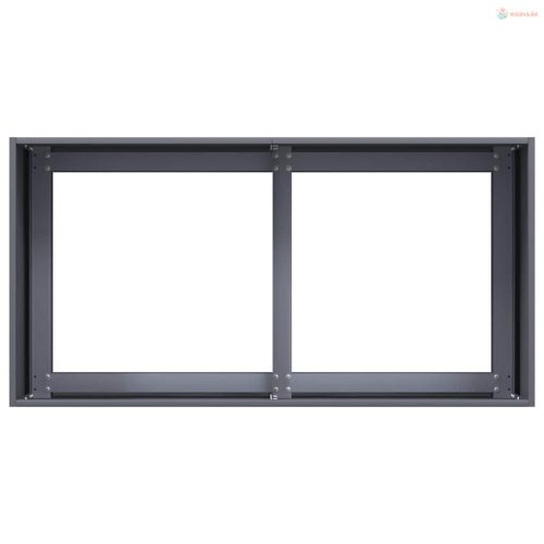 Növénytartó antracitszürke 80x40x40 cm hidegen hengerelt acél