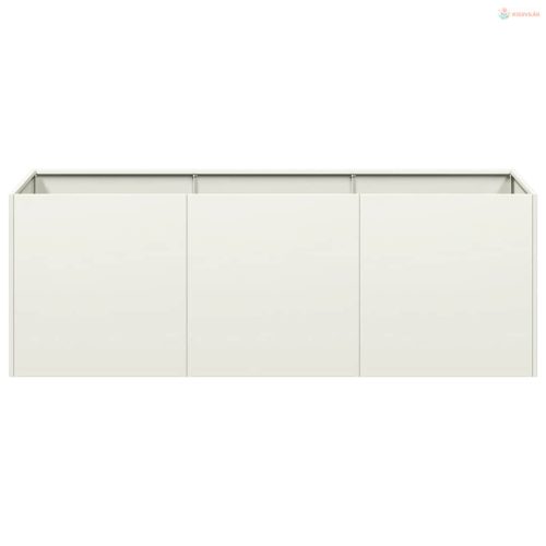 Növénytartó fehér 120x40x40 cm hidegen hengerelt acél