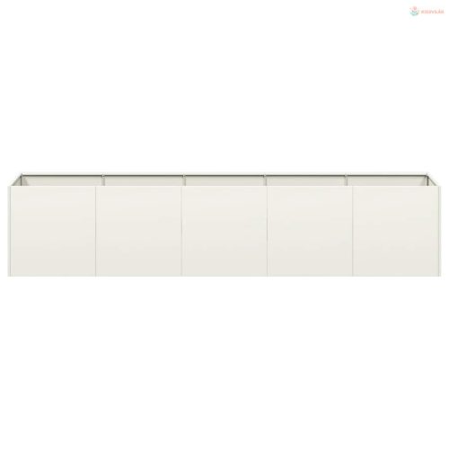 Növénytartó fehér 200x40x40 cm hidegen hengerelt acél