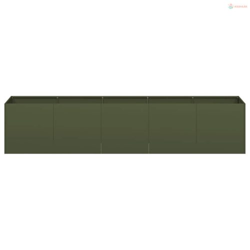 Növénytartó olívazöld 200x40x40 cm hidegen hengerelt acél