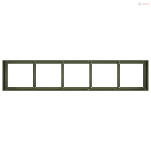 Növénytartó olívazöld 200x40x40 cm hidegen hengerelt acél