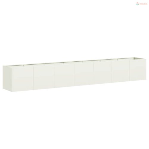 Növénytartó fehér 280x40x40 cm hidegen hengerelt acél